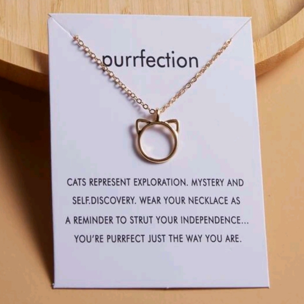 Purrfection Kitty Cat Charm Necklace
